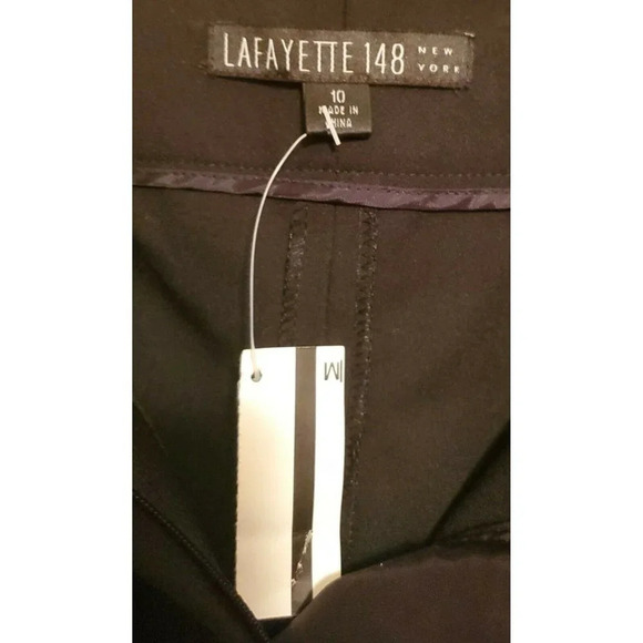Lafayette 148 New York NEW Black Wool Slacks Pants - Picture 3 of 6